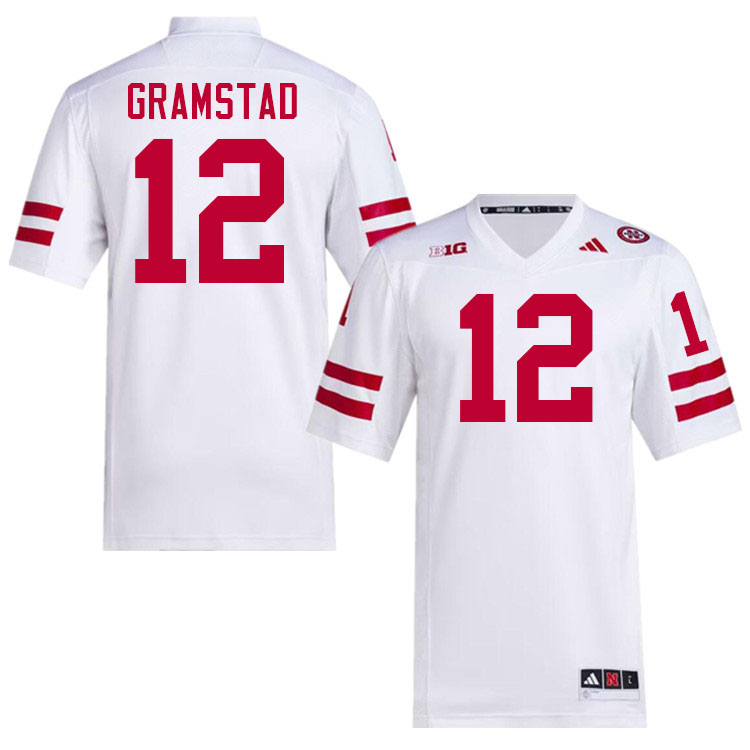 Nebraska Cornhuskers #12 Jalyn Gramstad College Football Jerseys Stitched-White